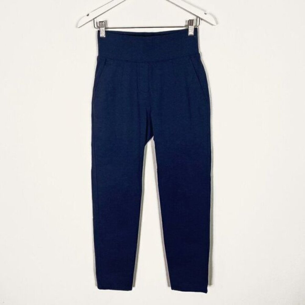 Kit and Ace Navy Blue Mulberry Pull On Pants with Pockets - Picture 2 of 8